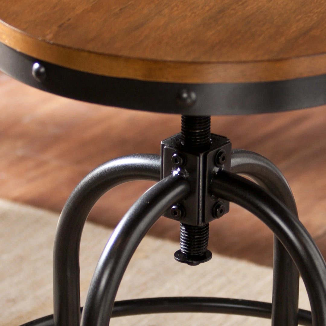 Industrial Adjustable Stool - AmericanHomeFurniture