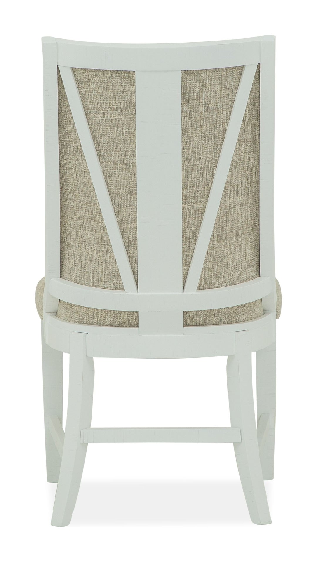 Heron Cove Chalk White And Dovetail Grey Upholstered Host Chair - Set of 2 - D4400-66