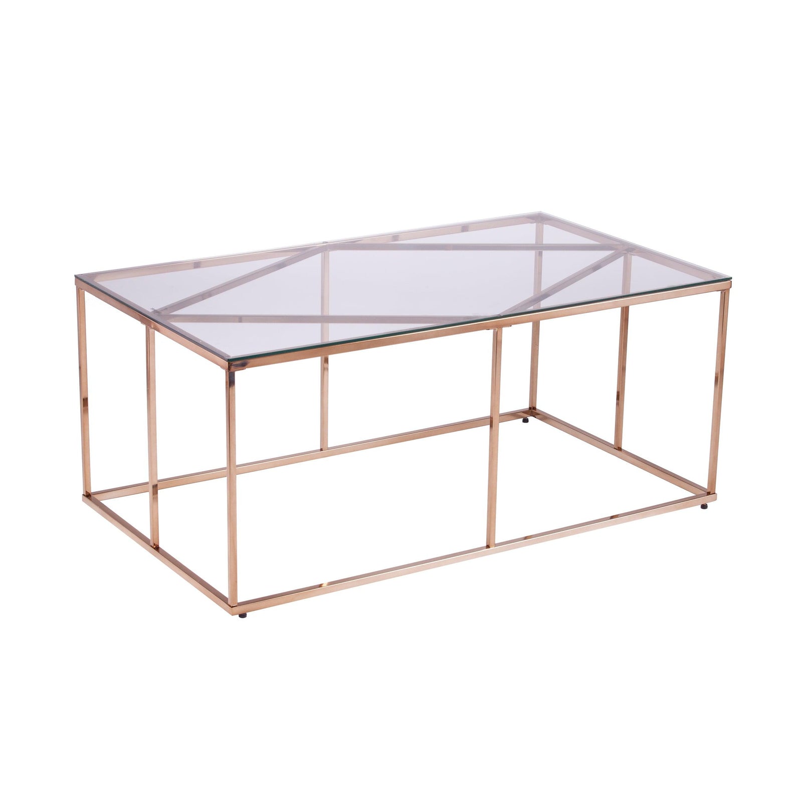 SEI Furniture Nicholance Contemporary Glass-Top Cocktail Table COFFEE TABLES