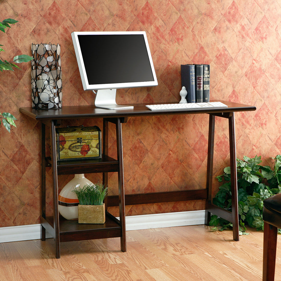 American Home Furniture | SEI Furniture - Langston Desk - Espresso