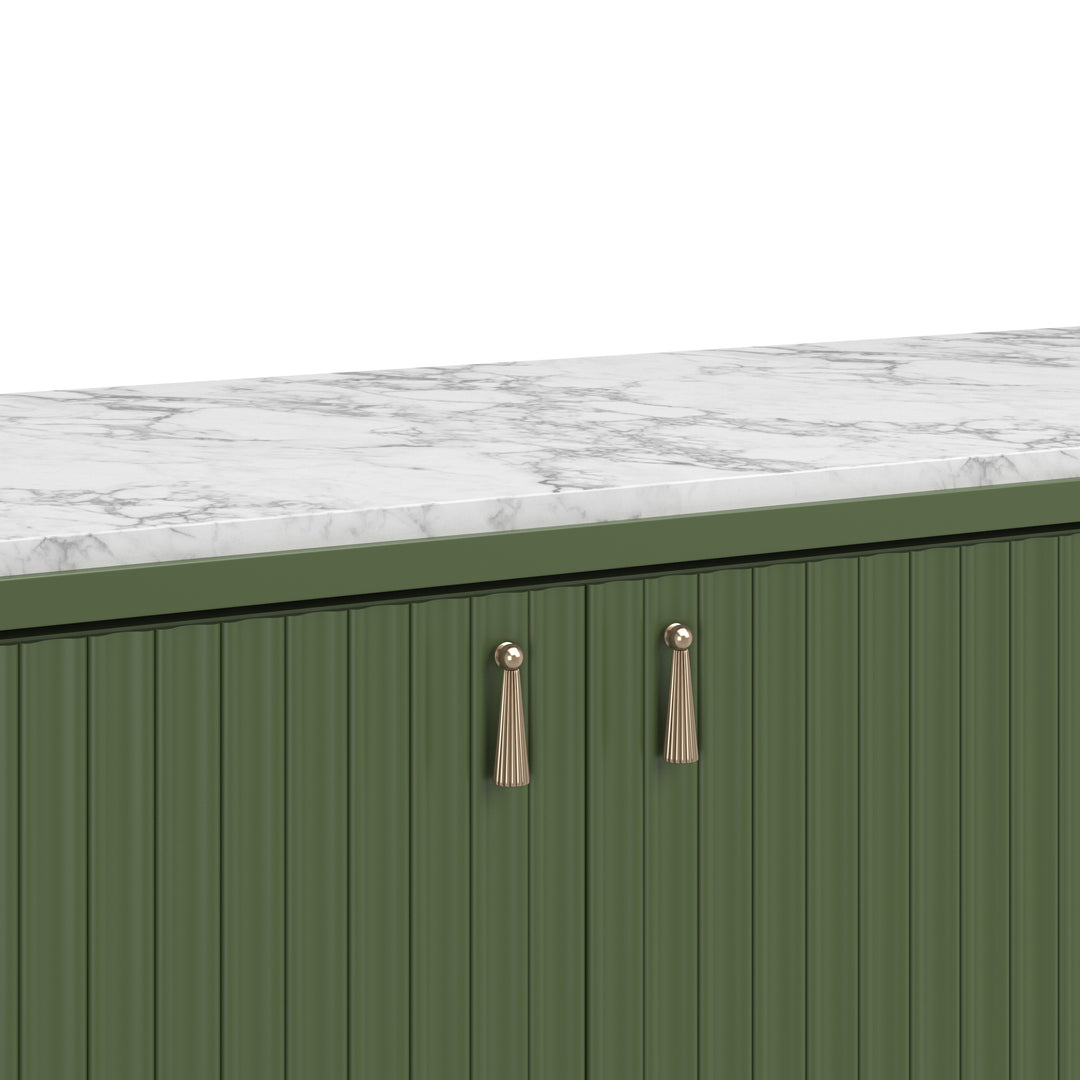 Eave Sideboard/stone top-Darkened Sage