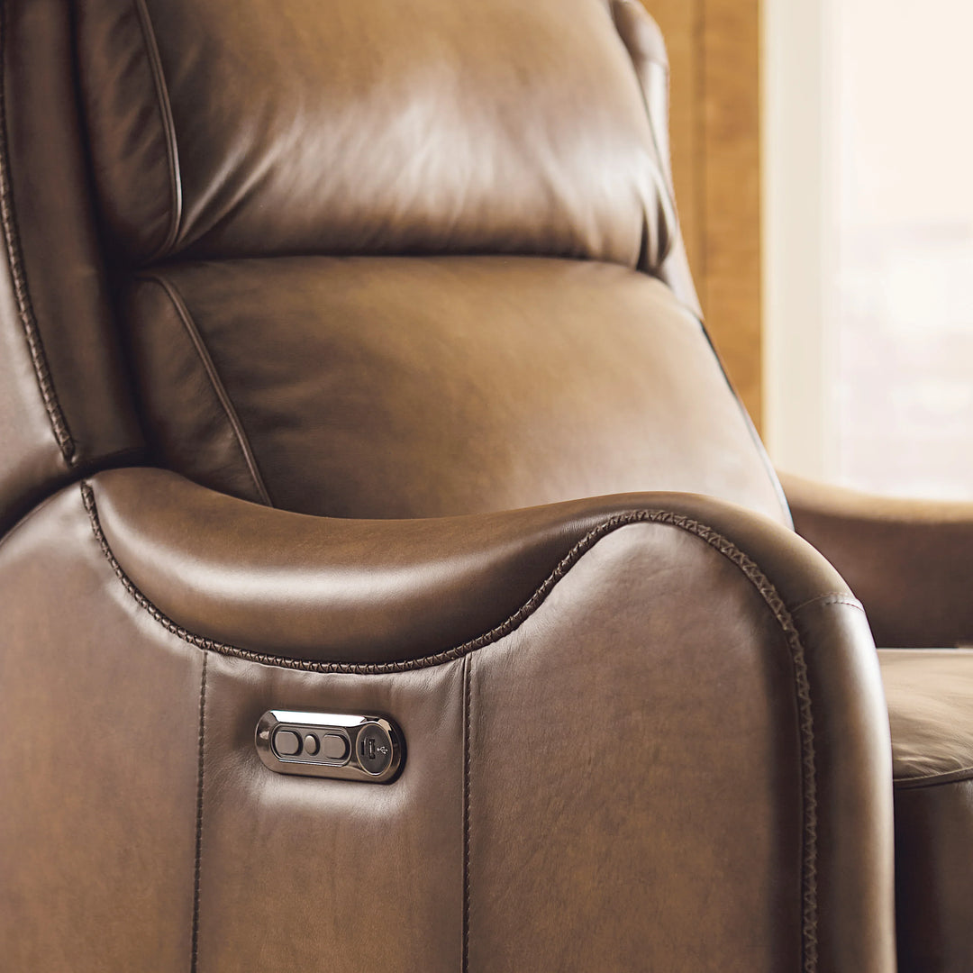 American Home Furniture Hooker Furniture Carrington Power Recliner w/Power Headrest 1