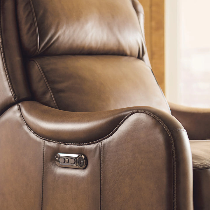 American Home Furniture Hooker Furniture Carrington Power Recliner w/Power Headrest 1