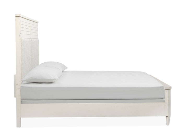 Echo Isles Sea Pearl And Driftwood California King Upholstered Panel Bed - B6310-75