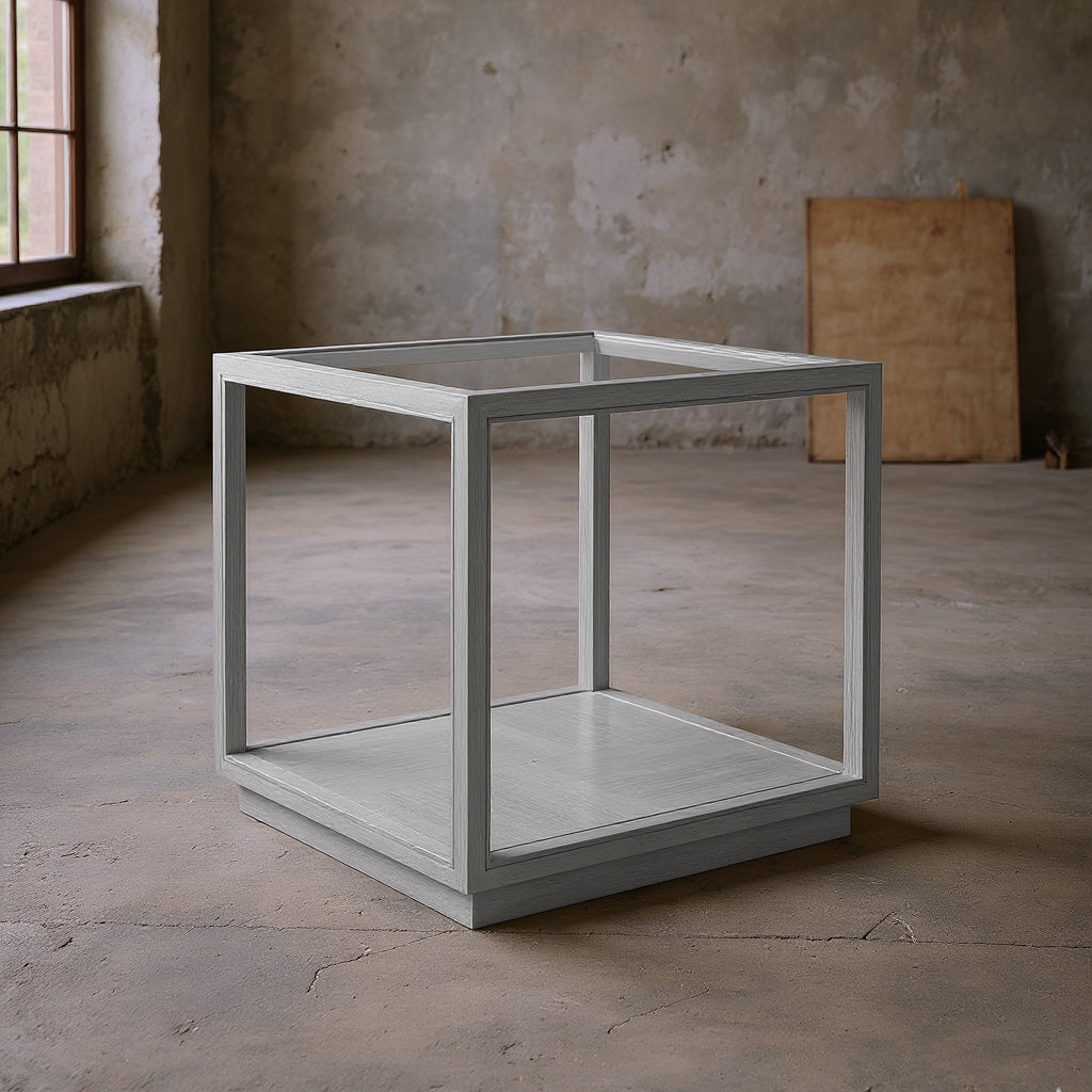 Glaze End Table-Vintage Blue