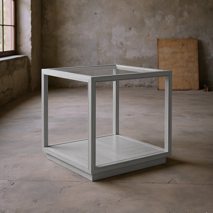 Glaze End Table-Vintage Blue