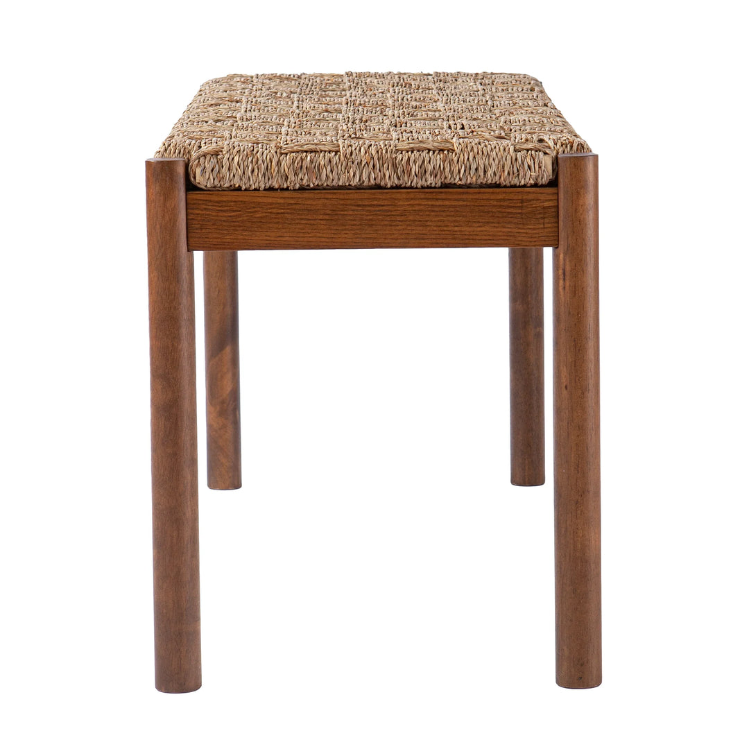 Scalby Natural Seagrass Bench - AmericanHomeFurniture