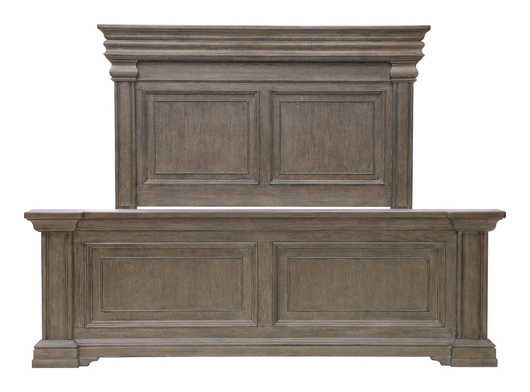 Madison Ridge Natural Bark King Panel Bed - P413-BR-K3