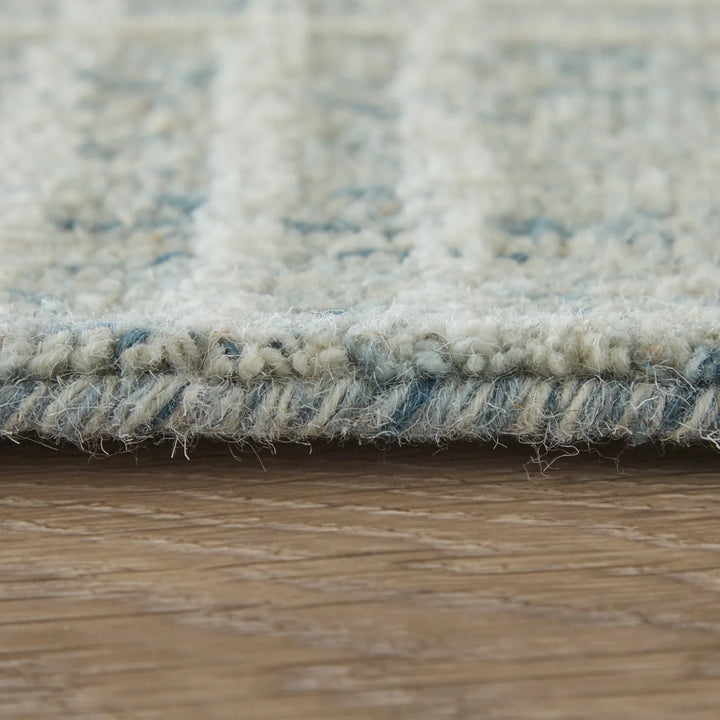 Rectangle/5' x 8'/Blue/Ivory