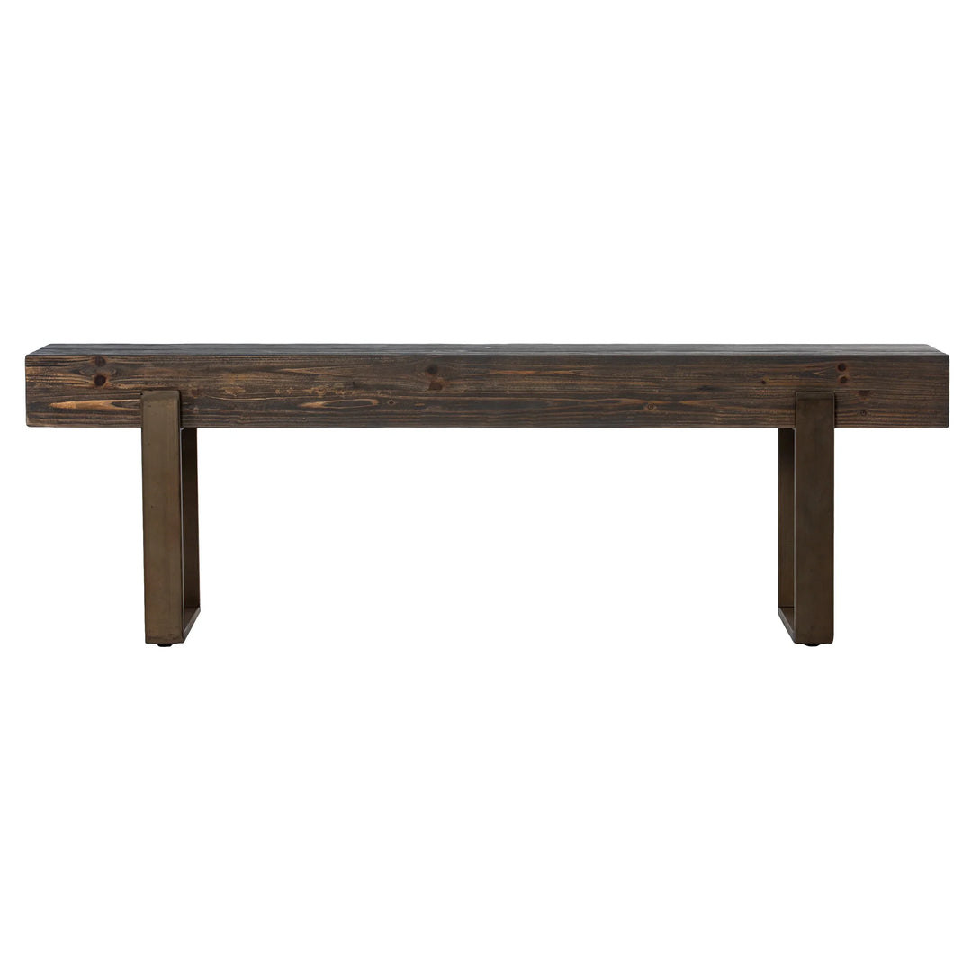 Dunlin Rustic Industrial Bench - AmericanHomeFurniture