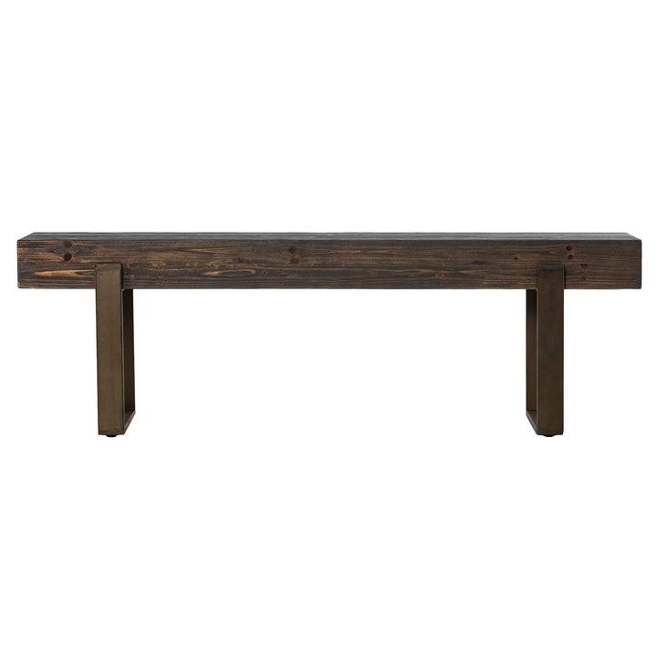 Dunlin Rustic Industrial Bench - AmericanHomeFurniture