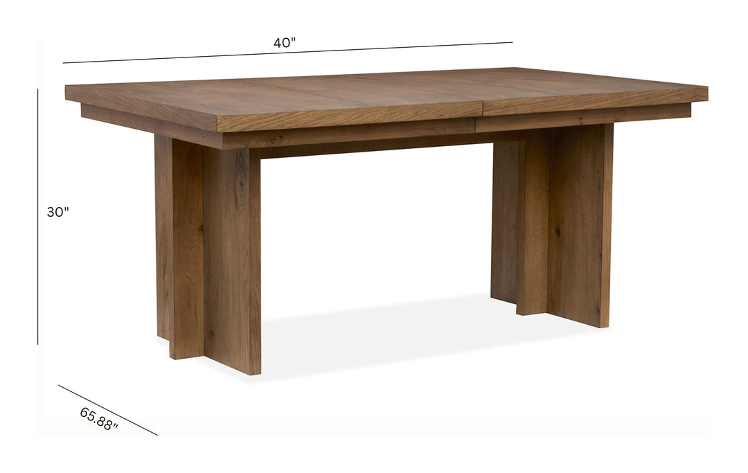 Marcel Harvest Brown Extendable Trestle Dining Table - D6378-21