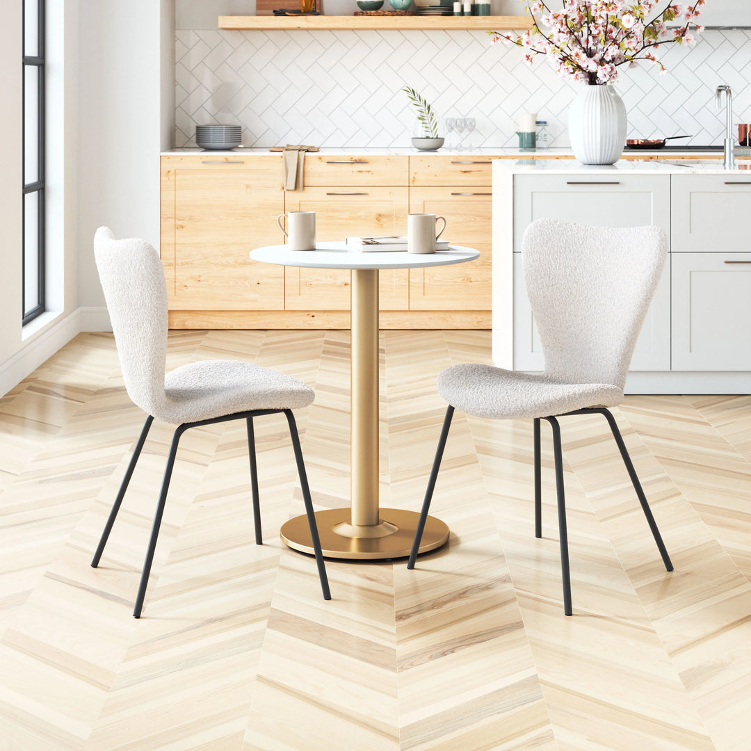 Thibideaux Dining Chair (Set of 2) Ivory - AmericanHomeFurniture