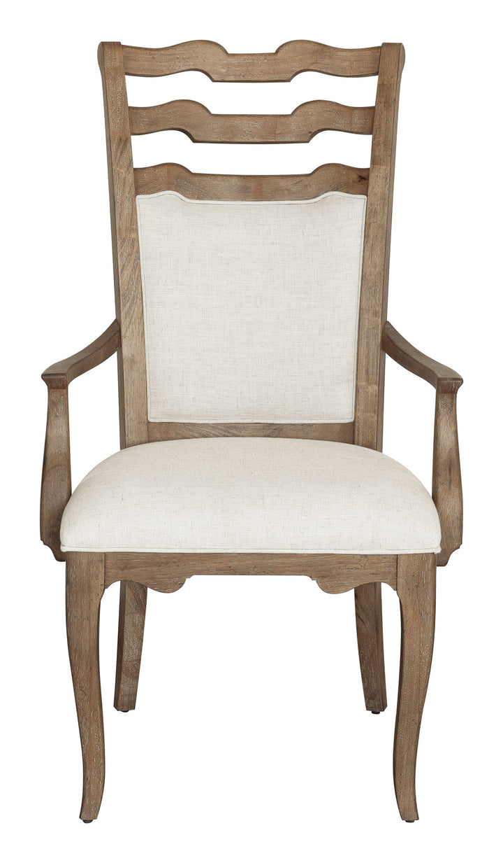 Weston Hills Flax Seed Upholstered Arm Chair - Set of 2 - P293271