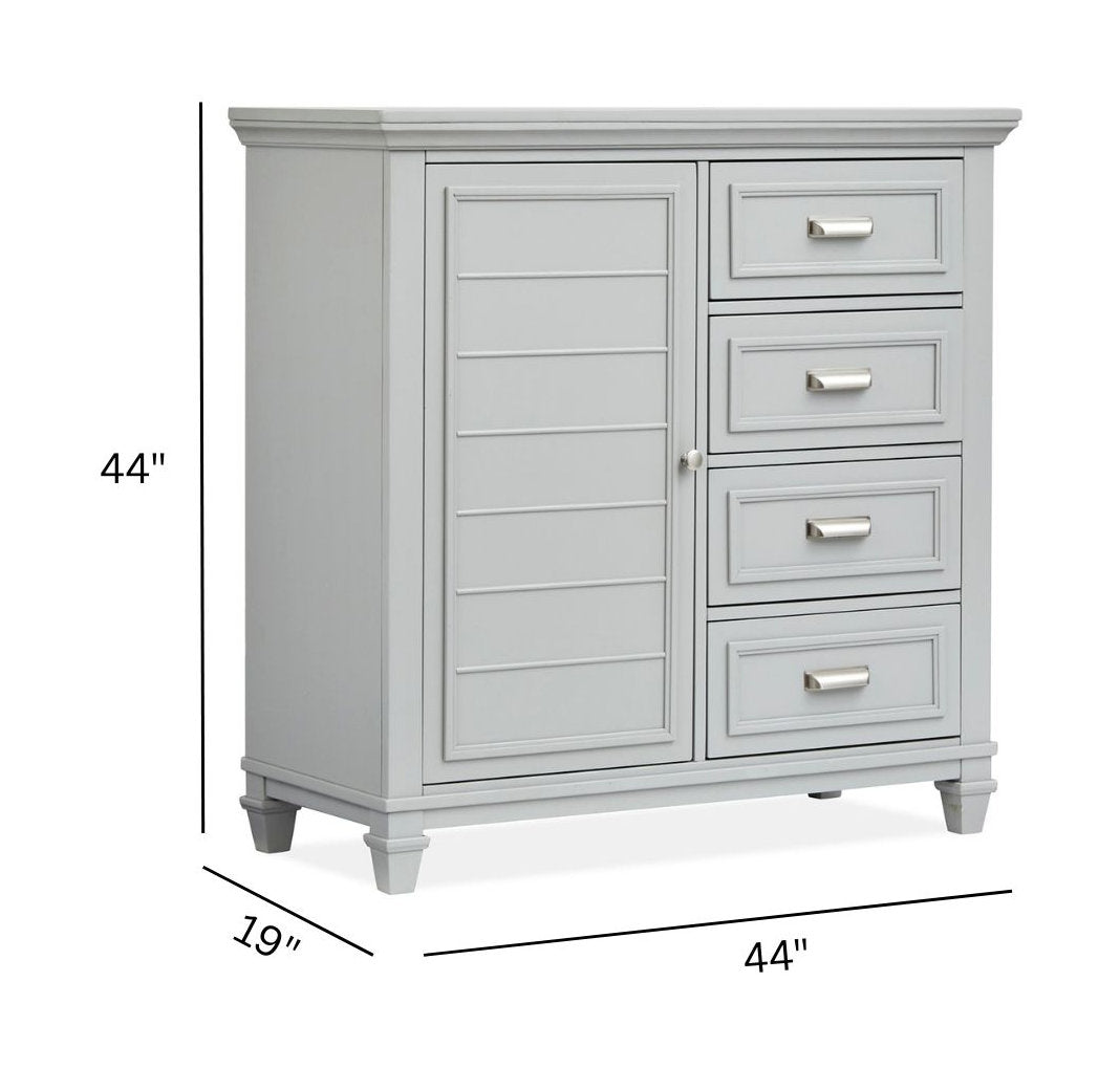 Charleston Harbor Gray Grey Door Chest - B5611-13GY