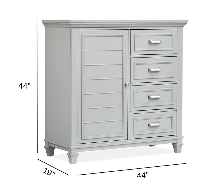Charleston Harbor Gray Grey Door Chest - B5611-13GY