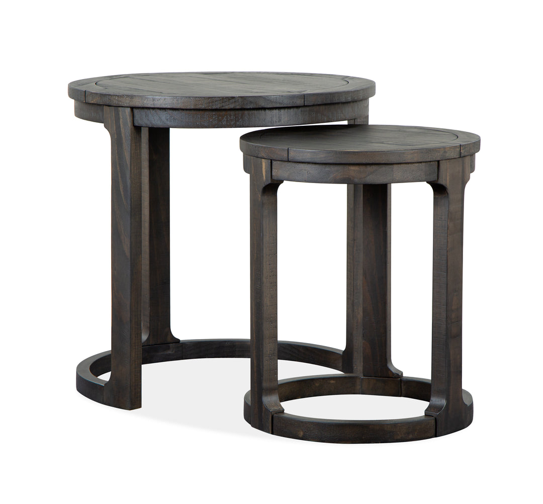 Boswell Peppercorn Round Nesting End Table - T5263-12