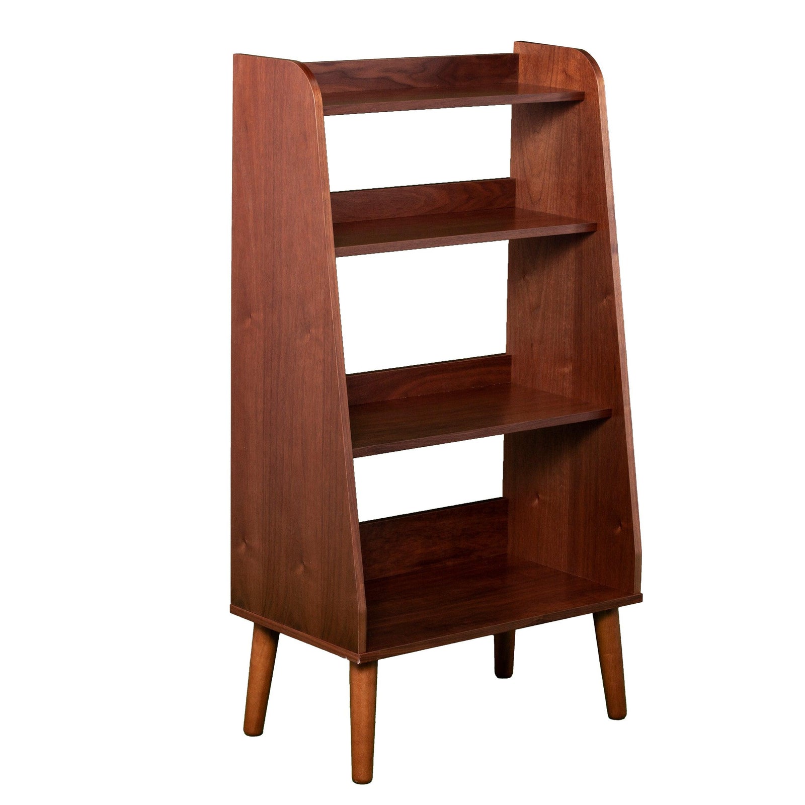 SEI Furniture Berritza Midcentury Modern Bookshelf BOOKCASES + SHELVES
