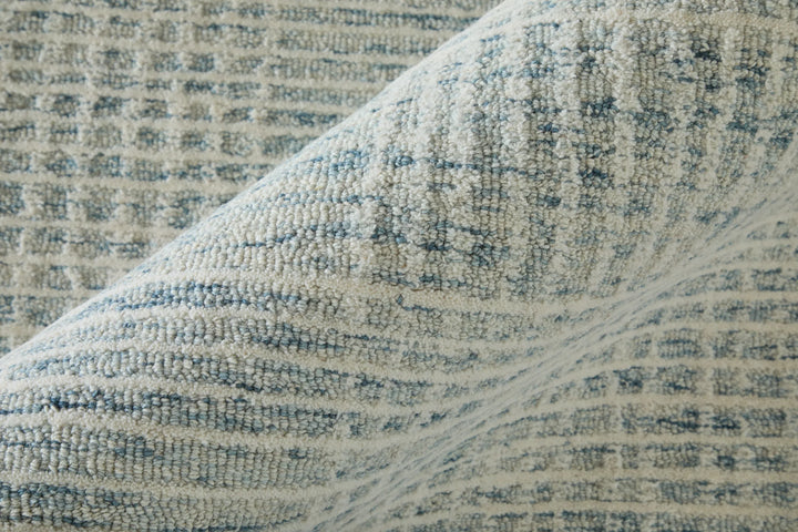 Rectangle/5' x 8'/Blue/Ivory