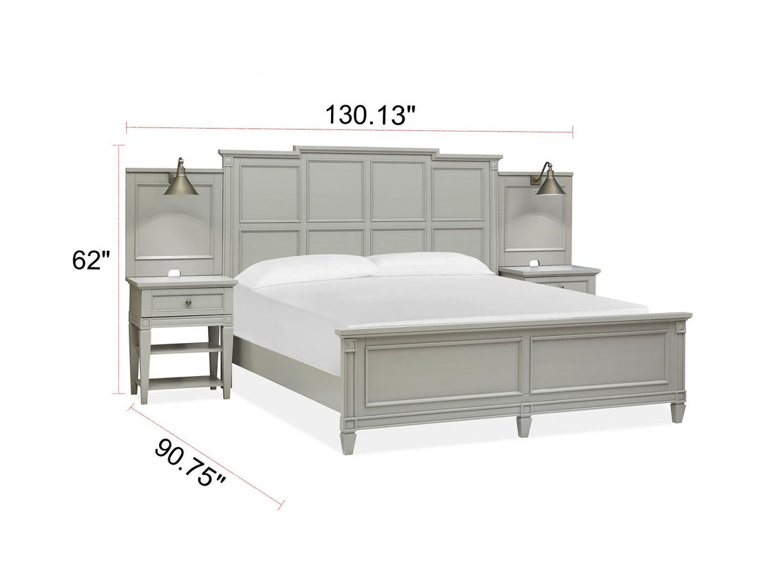 Glenbrook Pebble California King Wall Bed - B5668-74B
