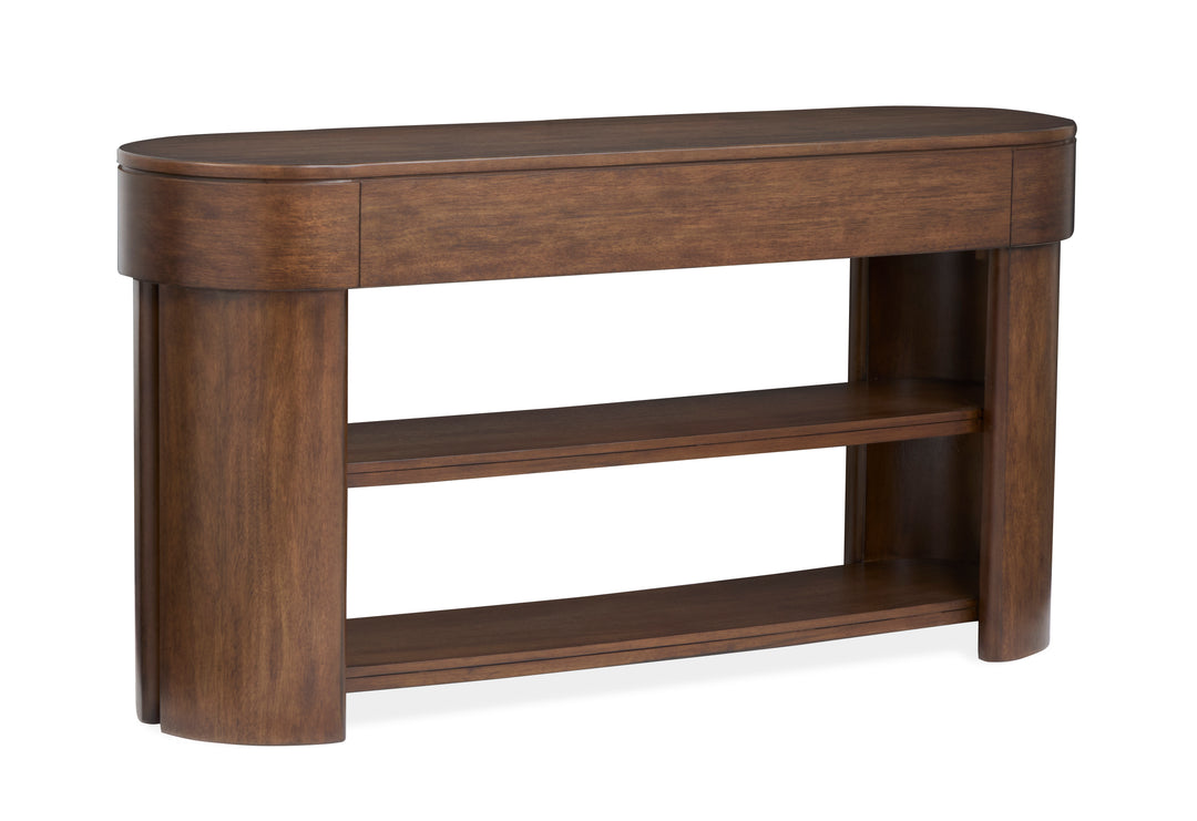 Holloway Toasted Almond Oval Sofa Table - T6501-77