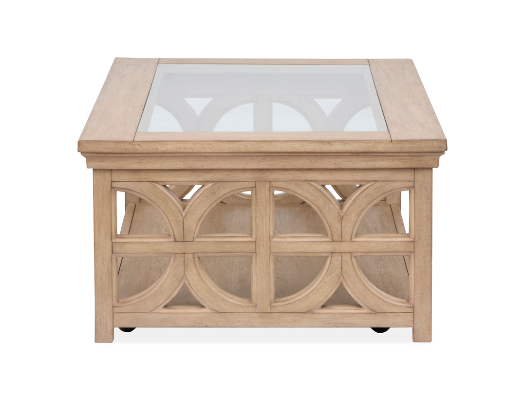 Coventry Honey Wheat Rectangular Shelf Cocktail Table - T6480-42