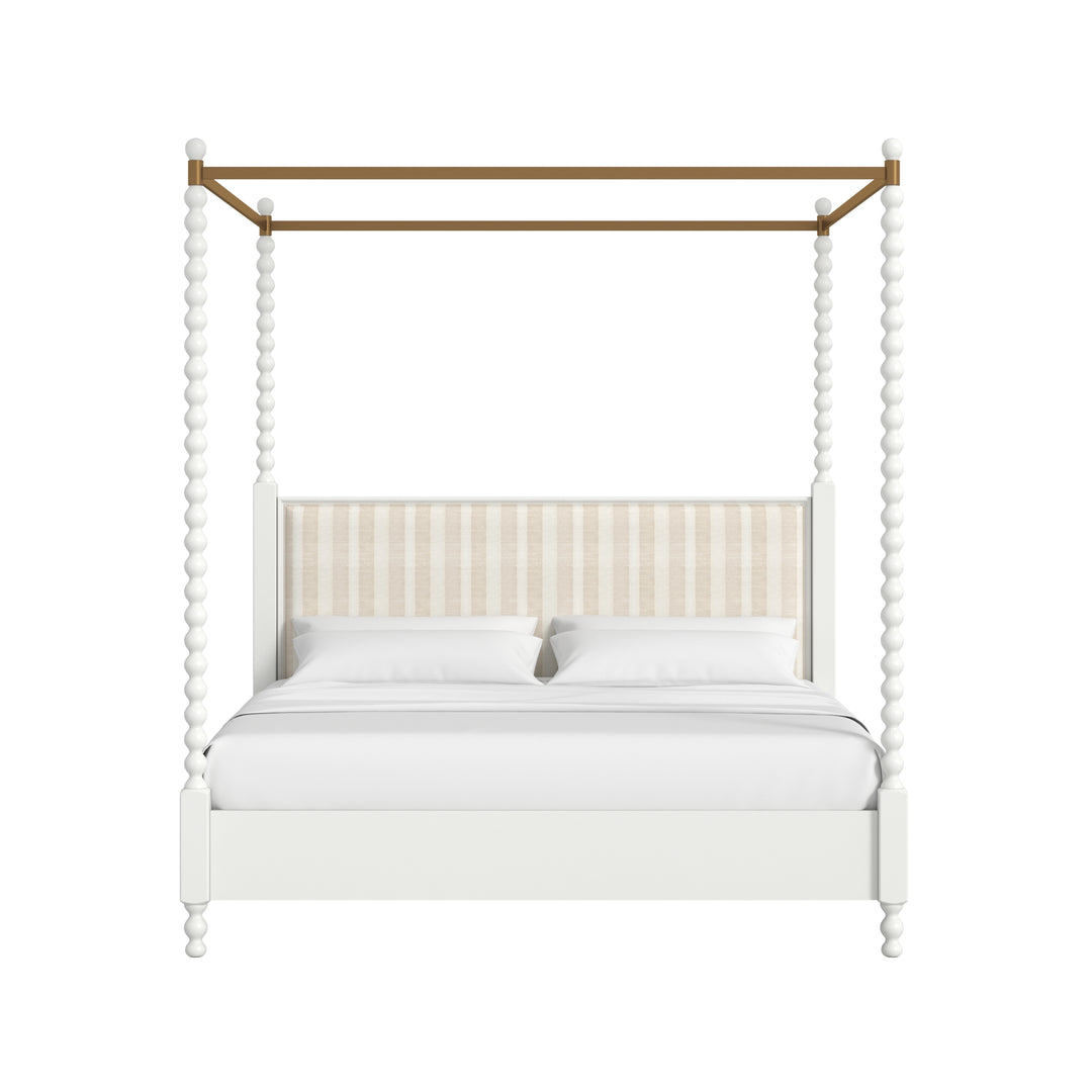 Haven QN Uph Canopy Poster Bed