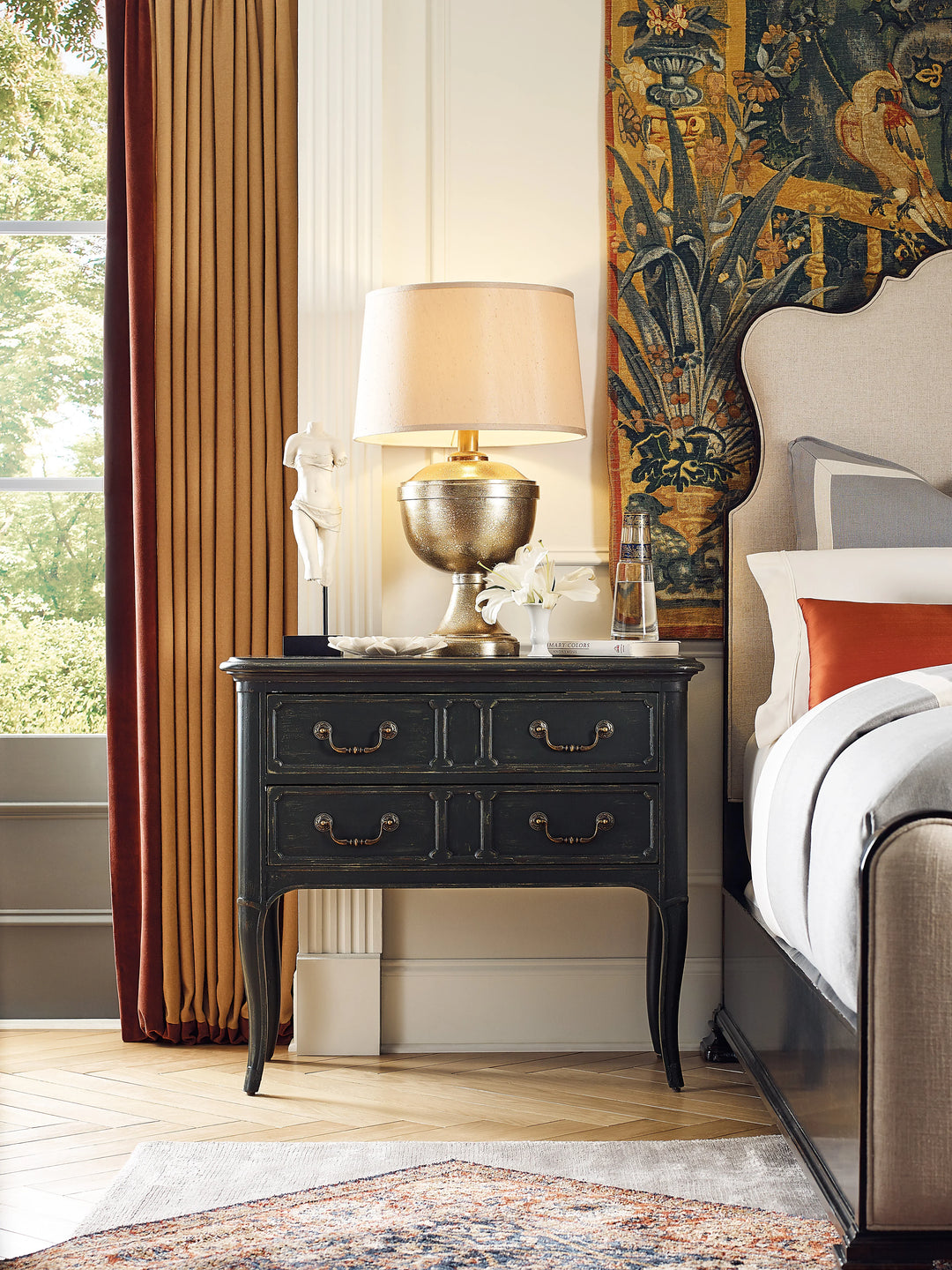 American Home Furniture Hooker Furniture Charleston Two-Drawer Nightstand