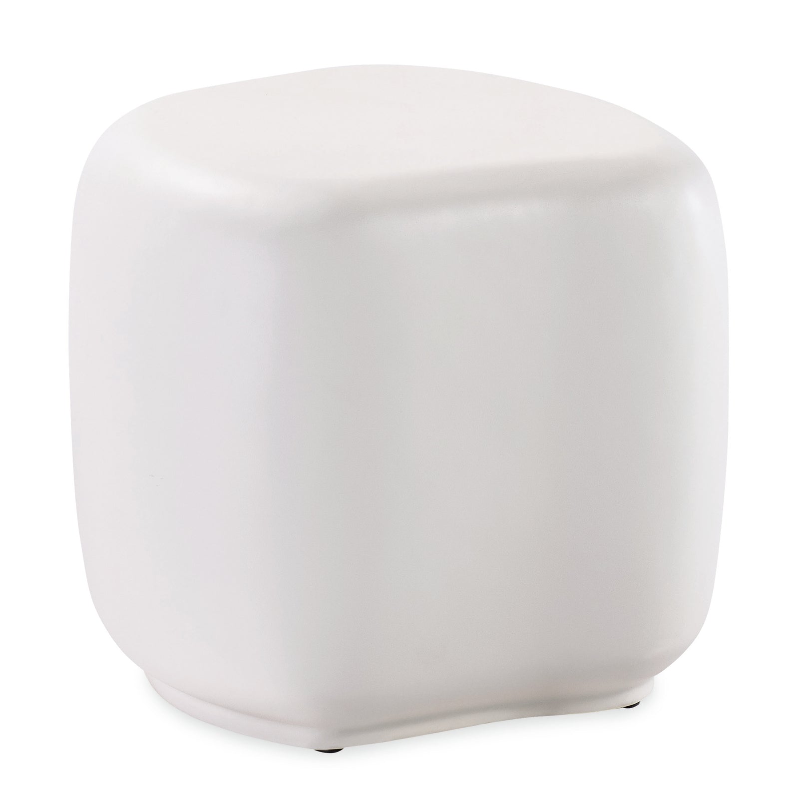 Pebble End Table - Bone
