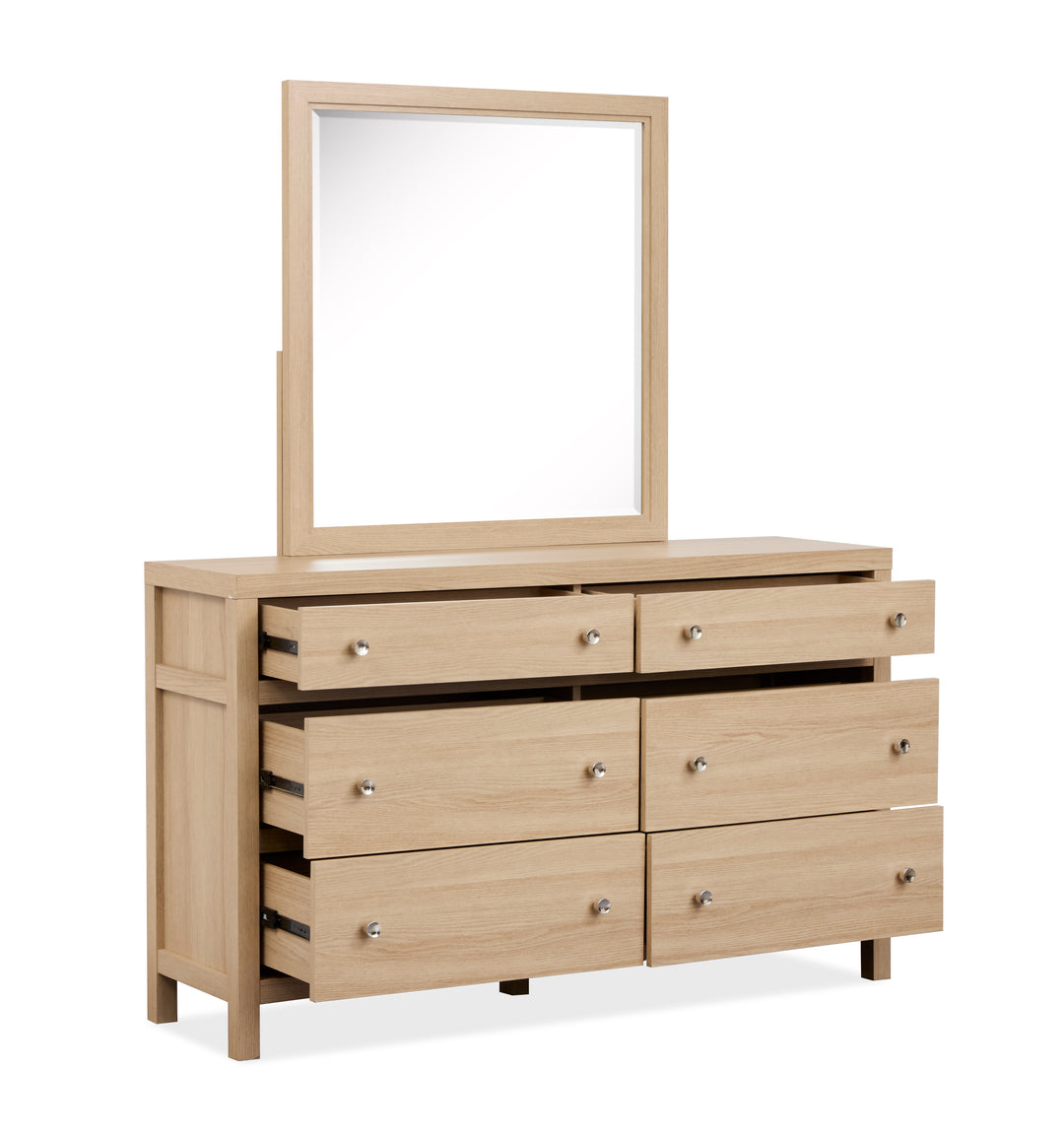 Merrifield Sandstone Beige Dresser With Portrait Mirror - B5906-2242