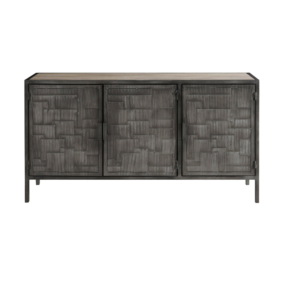 3-Door Metal Sideboard - AmericanHomeFurniture