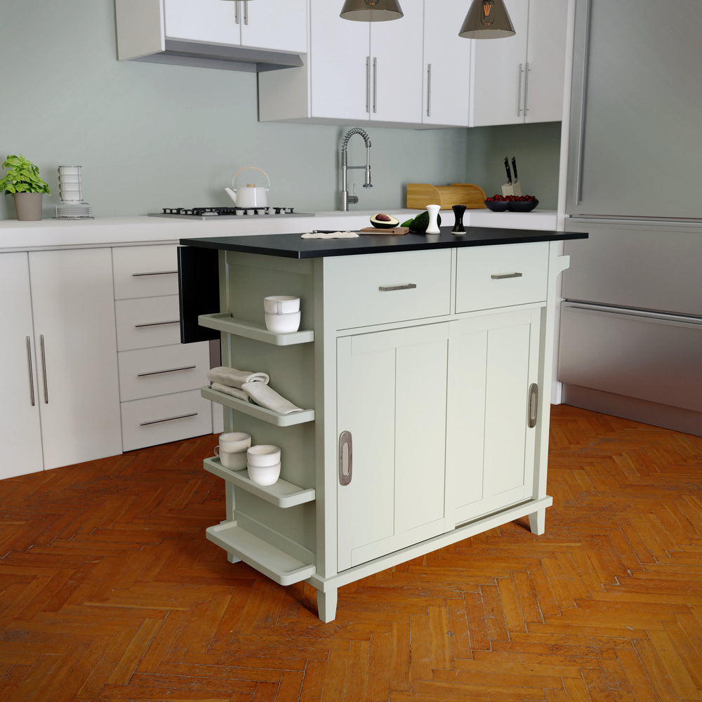 American Home Furniture | SEI Furniture - Ollerton Freestanding Kitchen Island