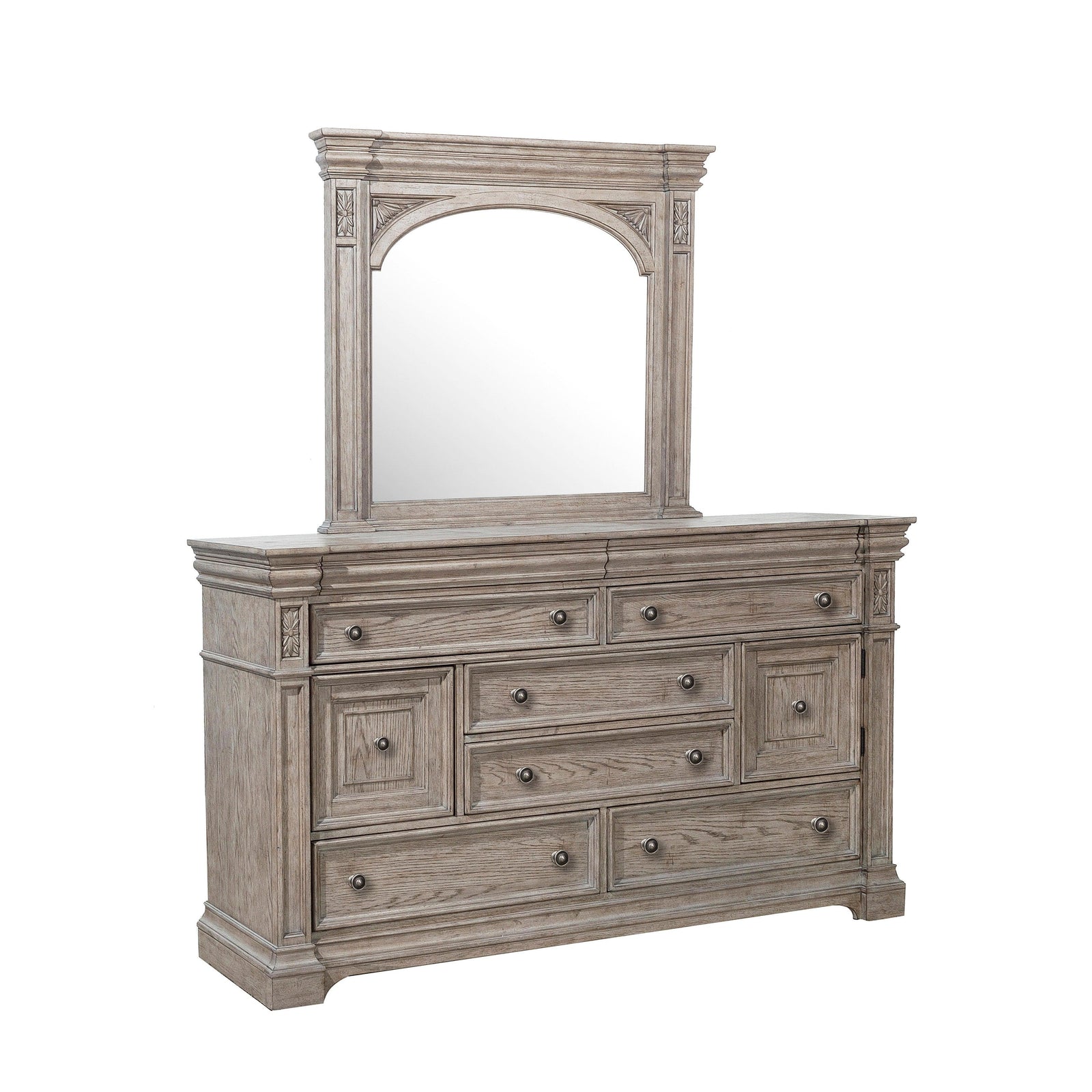 Kingsbury Dresser and Mirror - AmericanHomeFurniture
