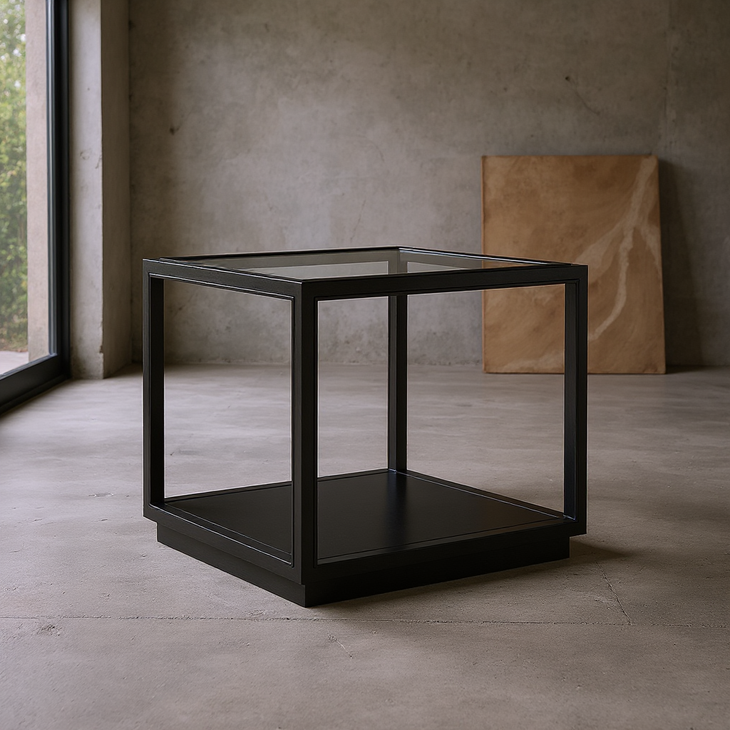 Glaze End Table-Onyx