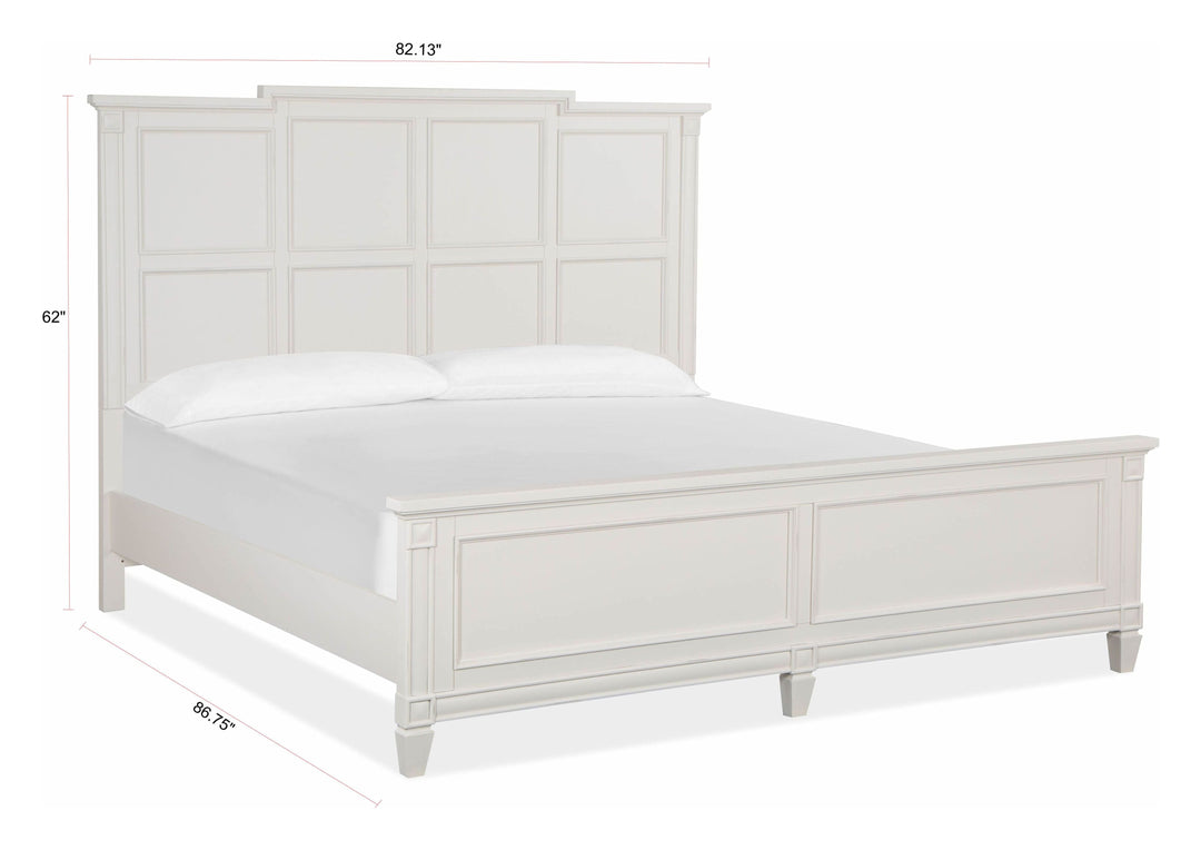 Willowbrook Egg Shell White Panel Bed