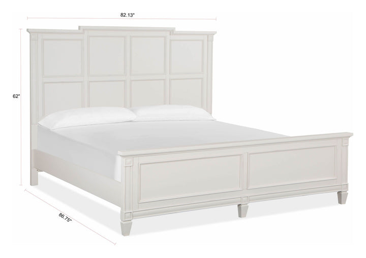 Willowbrook Egg Shell White Panel Bed