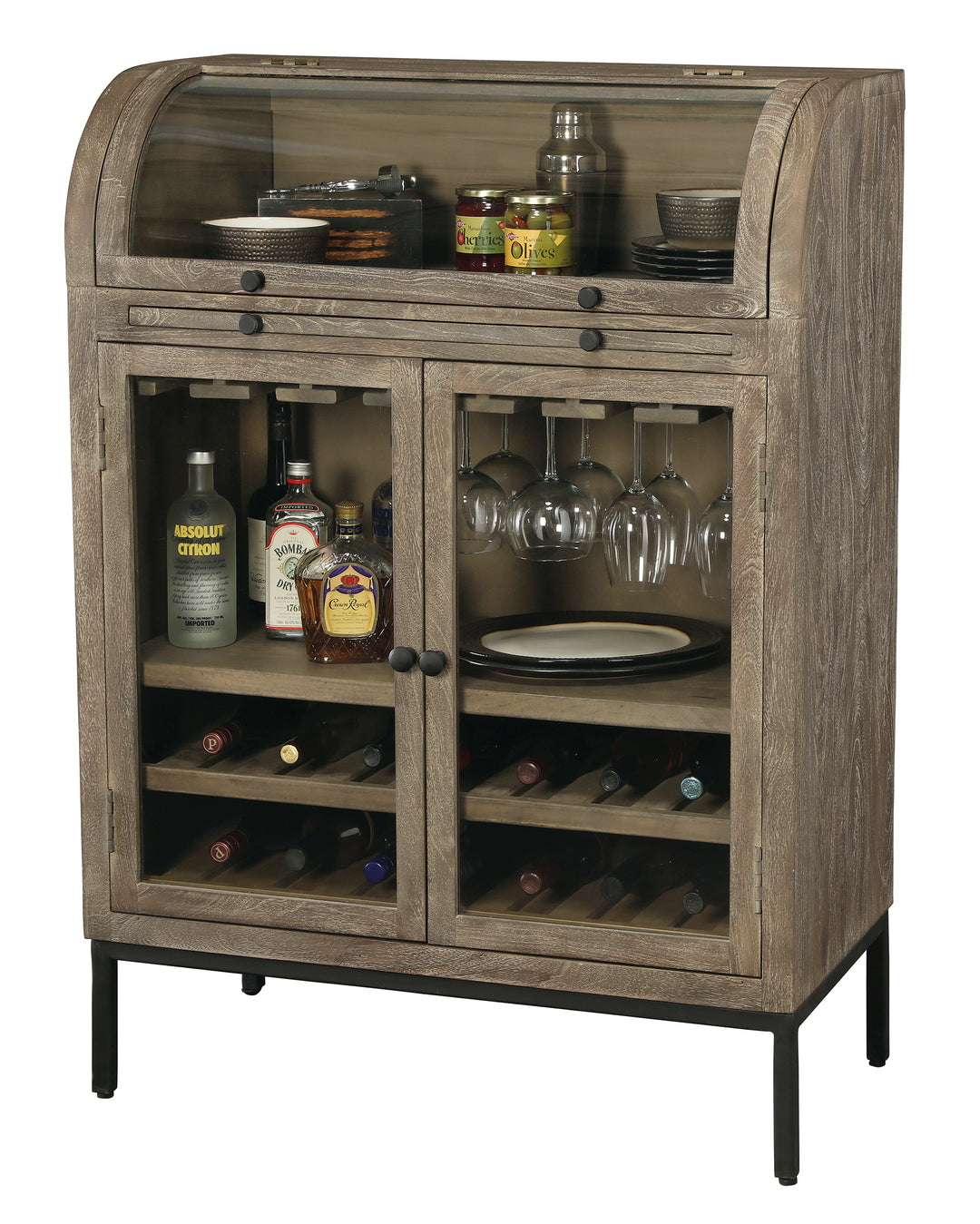 American Home Furniture | Howard Miller - Paloma Wine & Bar Cabinet