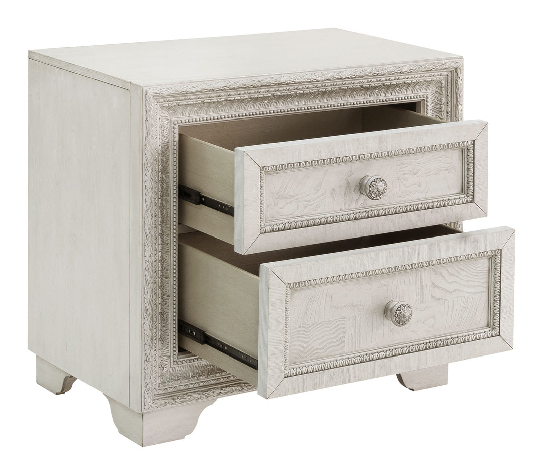 Camila Creamy White 2 Drawer Nightstand - P269140S