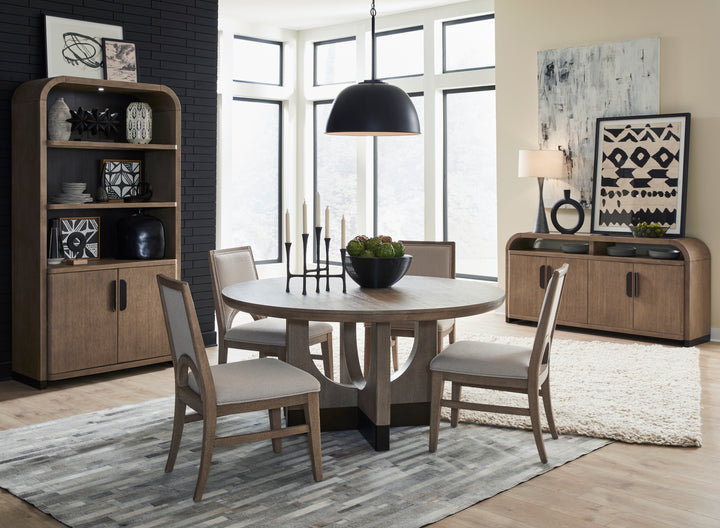 Tristan Swiss Coffee 60" Round Dining Table - D5878-23