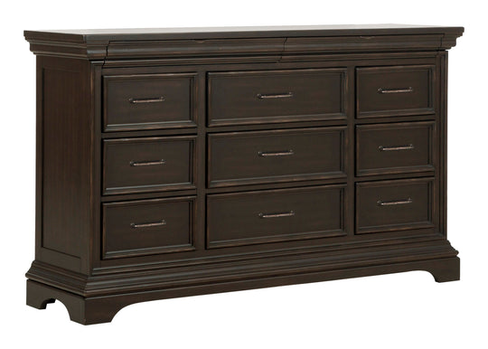 Caldwell Smoked Molasses 11 Drawer Dresser - P012100