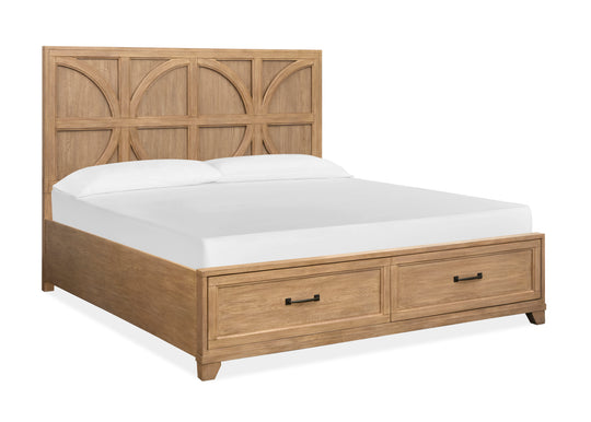 Coventry Honey Wheat California King Panel Storage Bed - B6480-74A