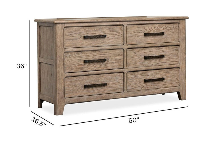 Claremont Smokey Taupe Double Drawer Dresser - B5942-22