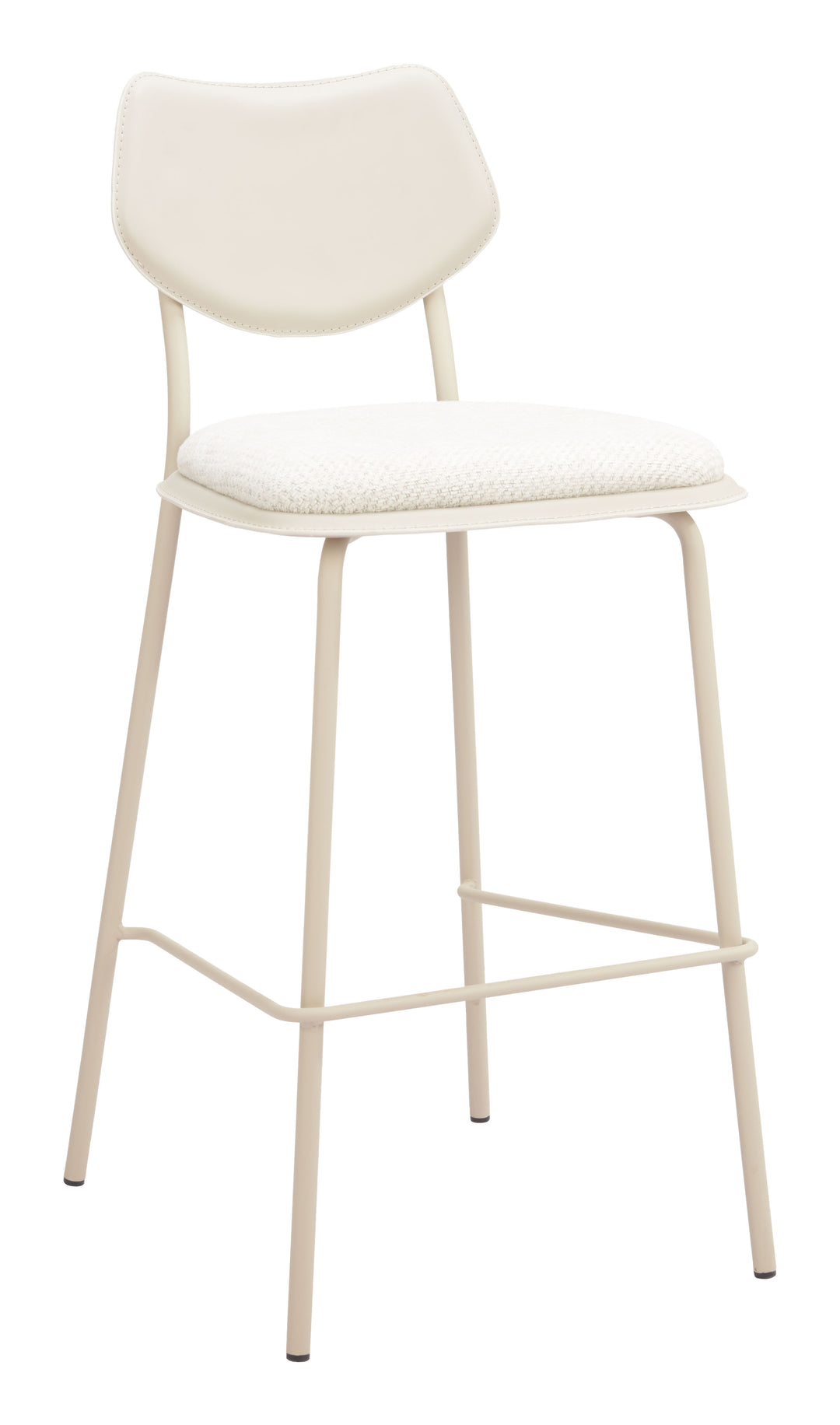 Zeal Barstool (Set of 4) Light Gray & Beige