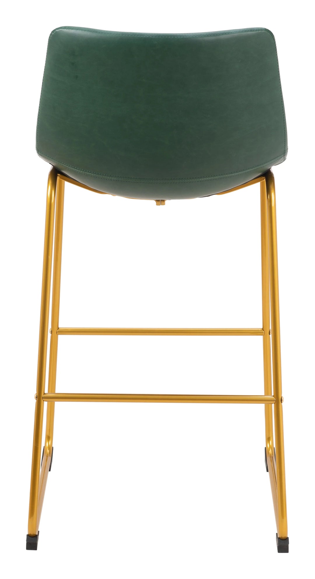 Augusta Barstool (Set of 2) Green & Gold - AmericanHomeFurniture