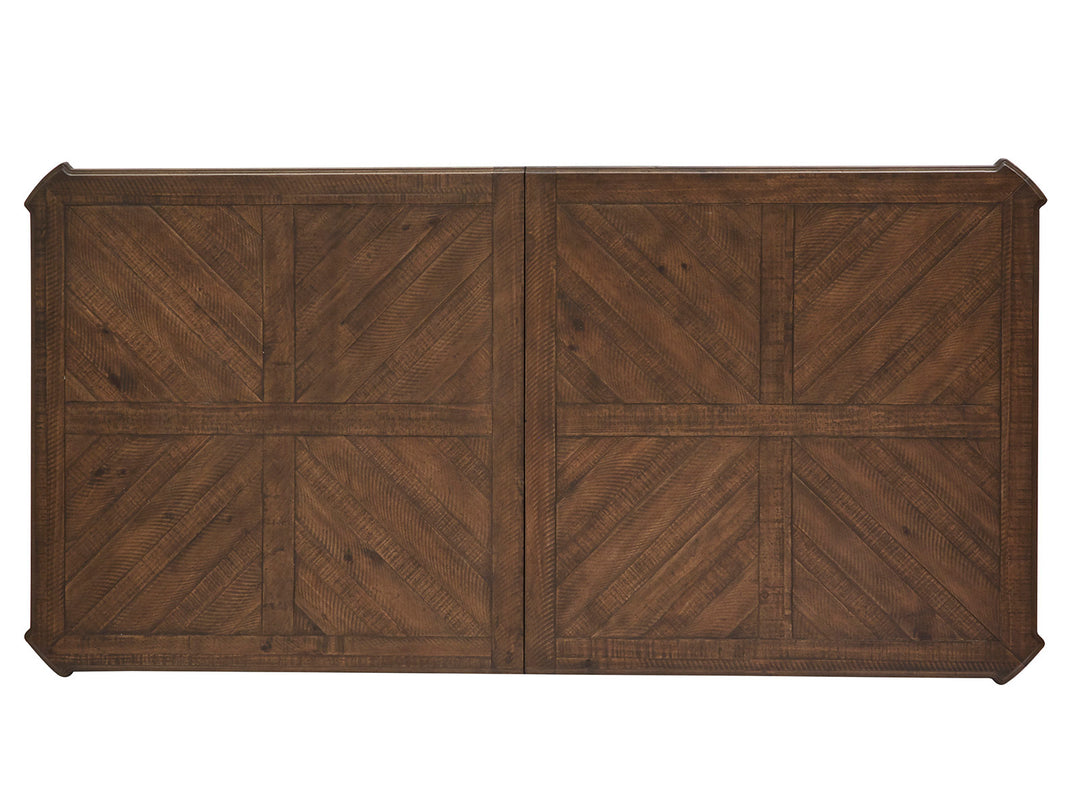 Durango Willadeene Brown Extendable Trestle Dining Table - D5133-21