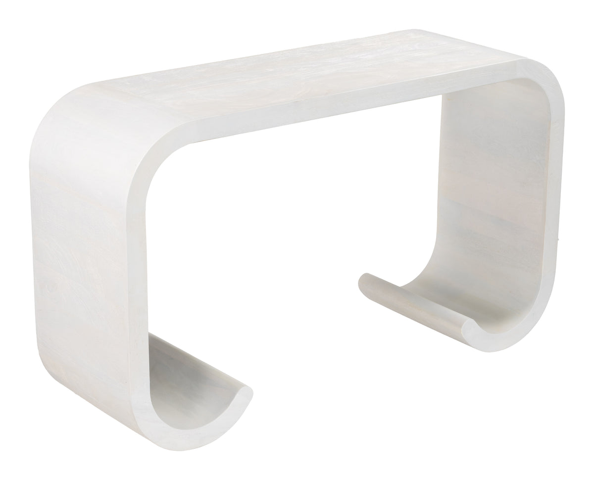 Dena Console Table Whitewashed - 111035