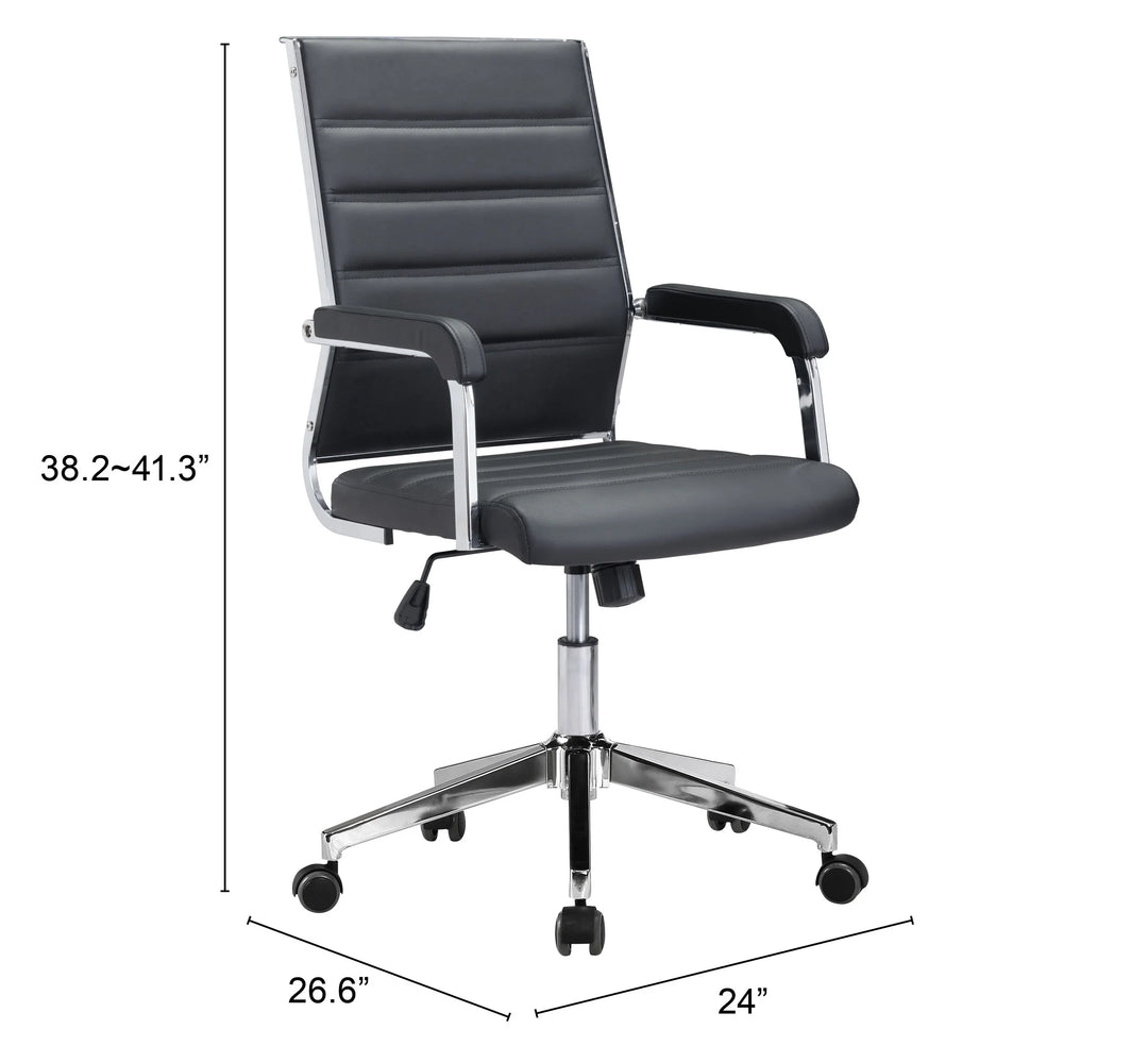 Liderato Office Chair Black - AmericanHomeFurniture