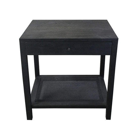 Crestview Collection Barbados Black Cane End Table ACCENT TABLES
