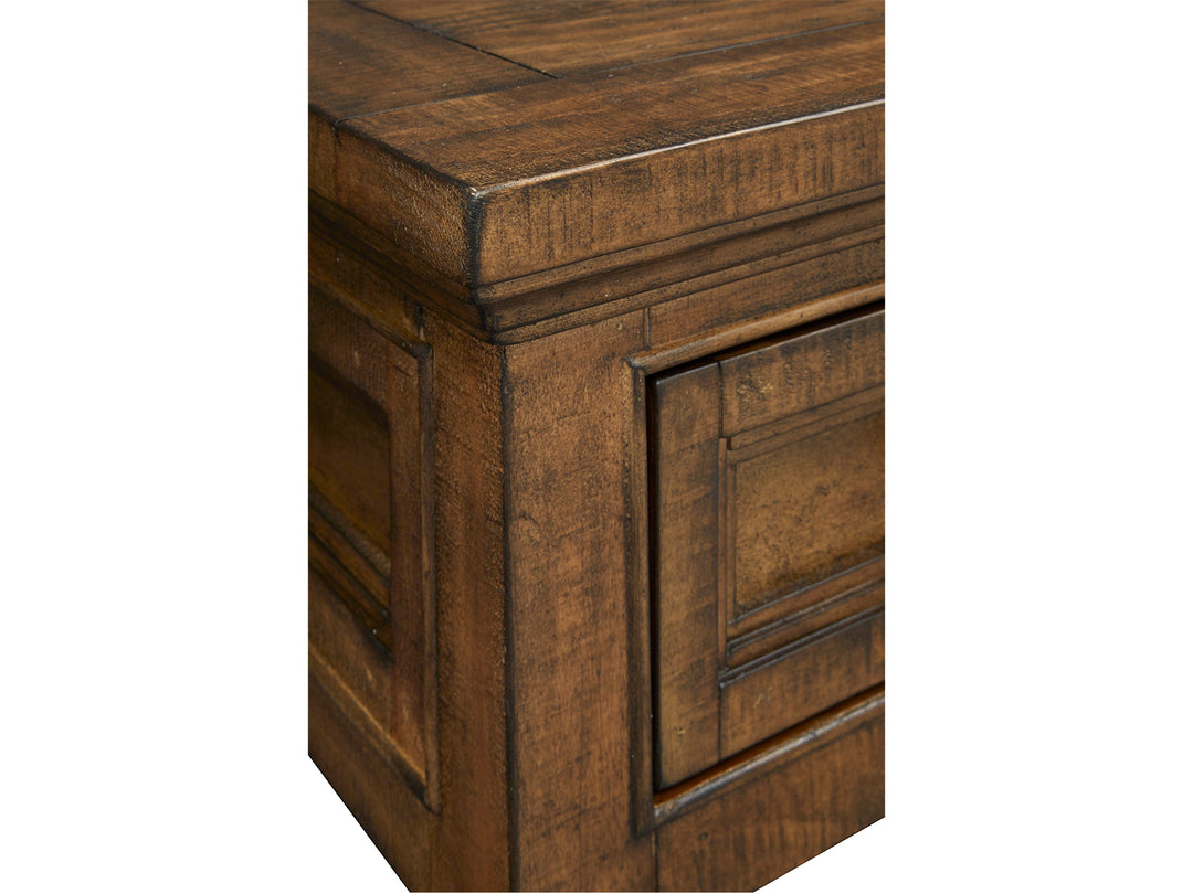 Bay Creek Toasted Nutmeg Rectangular Cocktail Table With Casters - T4398-43