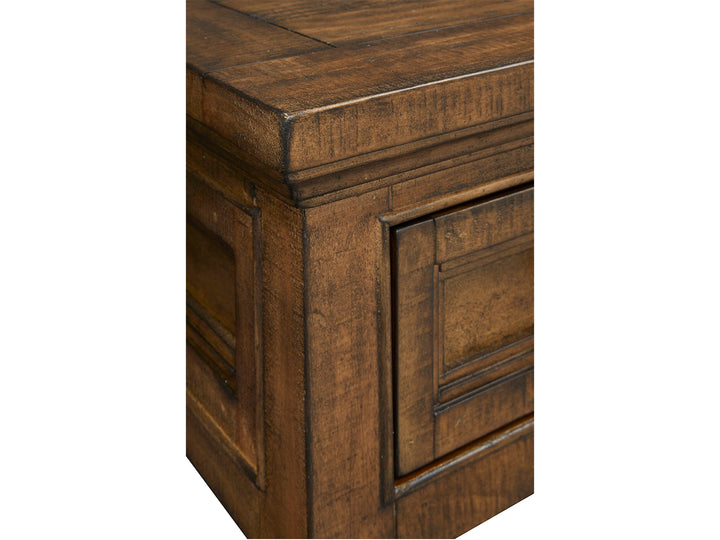 Bay Creek Toasted Nutmeg Rectangular Cocktail Table With Casters - T4398-43
